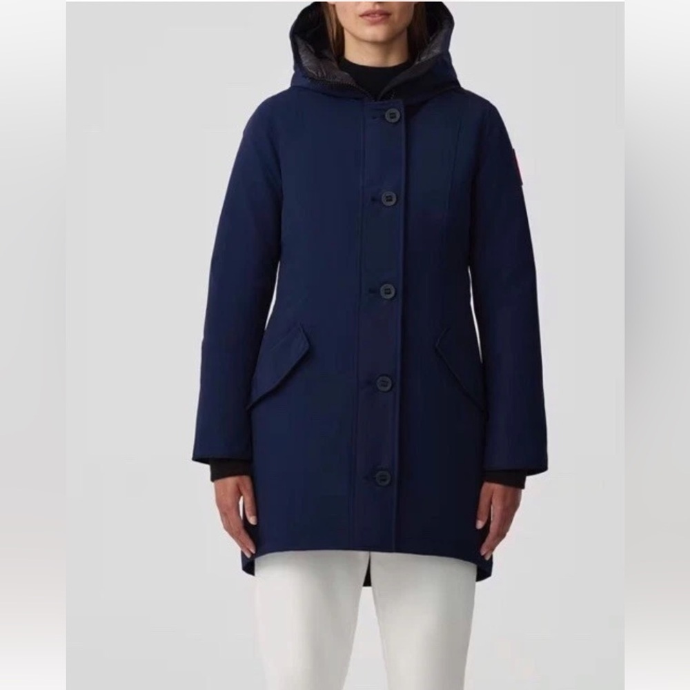 Canada Goose Women's Rossclair Parka 2580W Size Small  Atlantic Navy Blue NWT